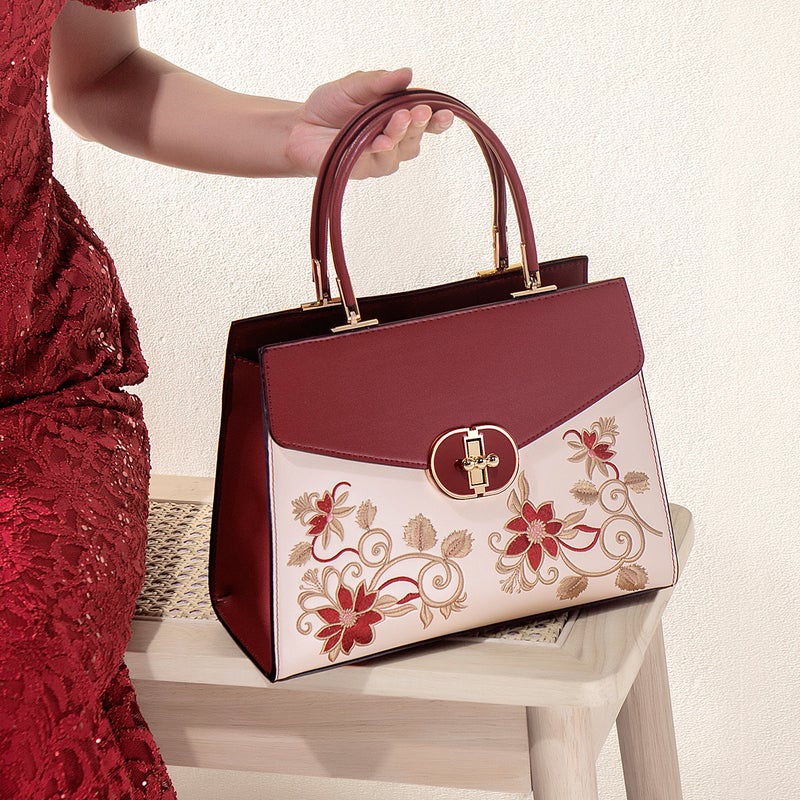 Mother'S Day Gift For Mother Large Capacity Handbag Women'S Mother'S Bag Atmospheric High-End Embroidered Women'S Bag - Image 3