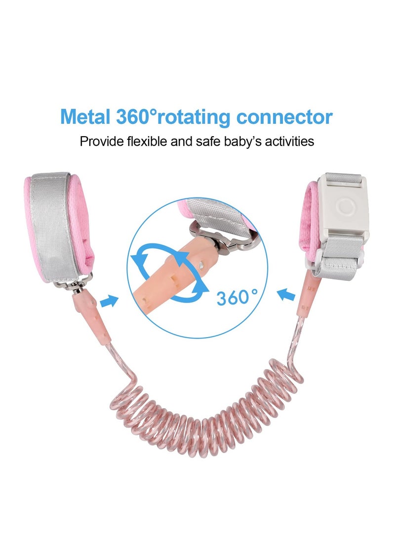 Anti Lost Wrist Link For Kids, Pink, 6.56 Ft
