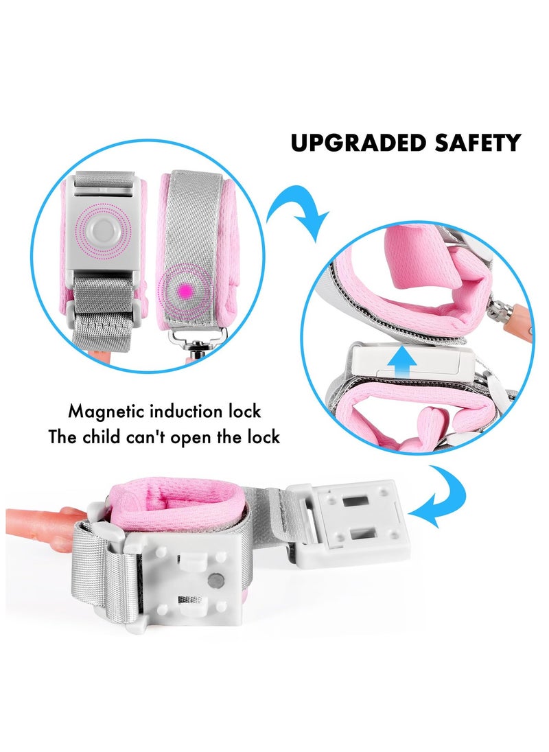 Anti Lost Wrist Link For Kids, Pink, 6.56 Ft