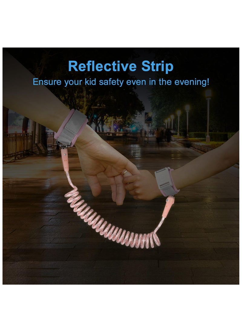Anti Lost Wrist Link For Kids, Pink, 6.56 Ft