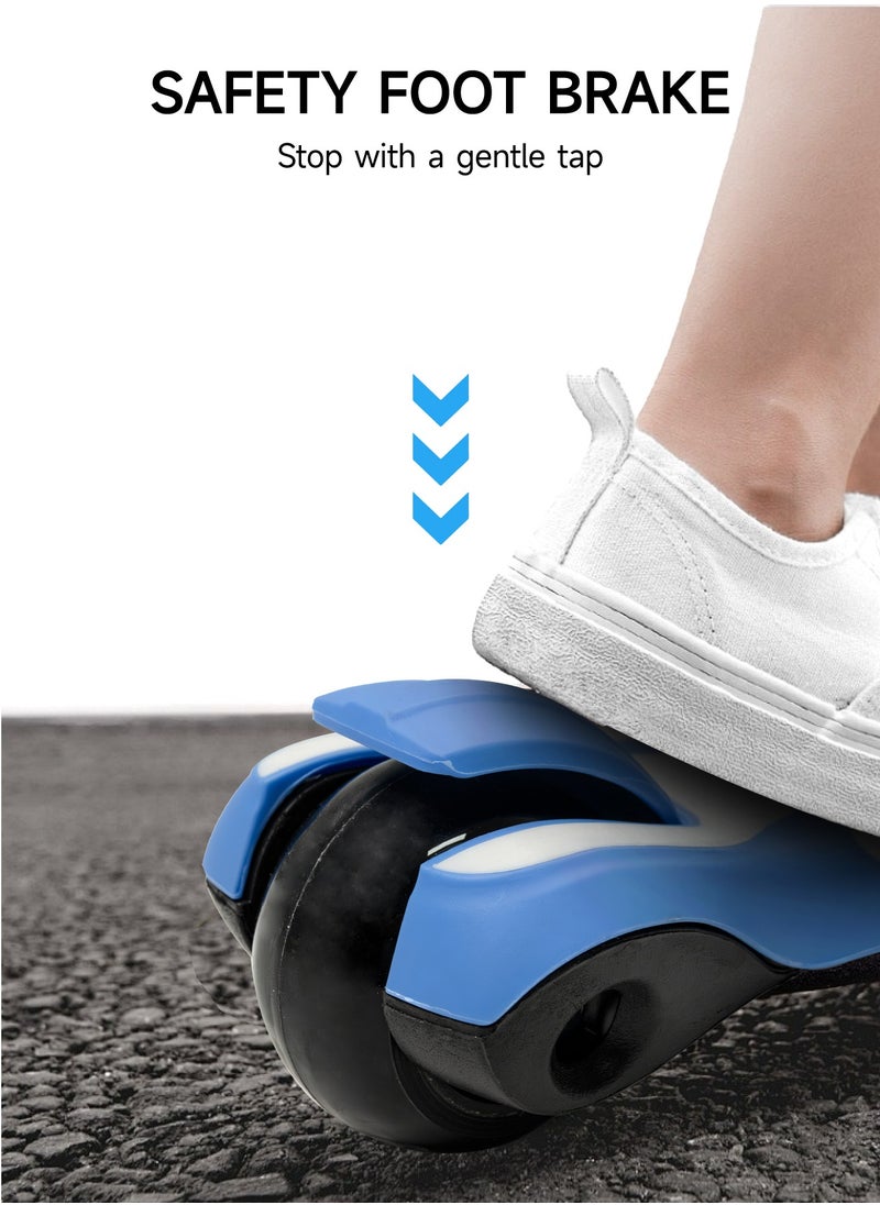 AL-WAHA AL-ZHABIA - 3-Wheel Safe Kick Scooter for Kids 3-12 Years | Adjustable Height Foldable | LED Light-Up PU Wheels | 110 Lbs Capacity | Shock Absorption & Lean Steering | Boys & Girls - Image 1