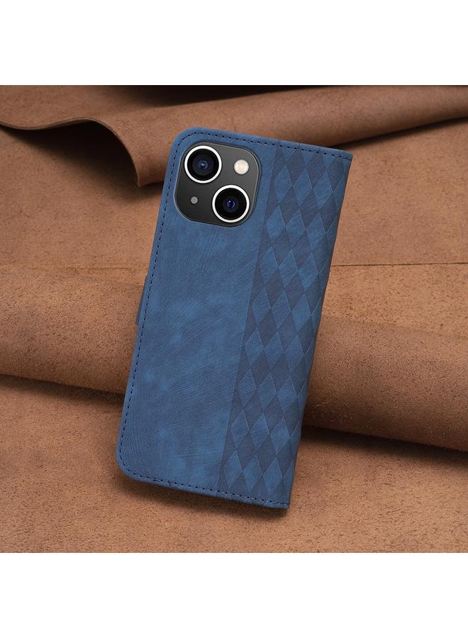 Zaboon Case For iPhone 13 Plaid Embossed Leather Phone Case - Image 3