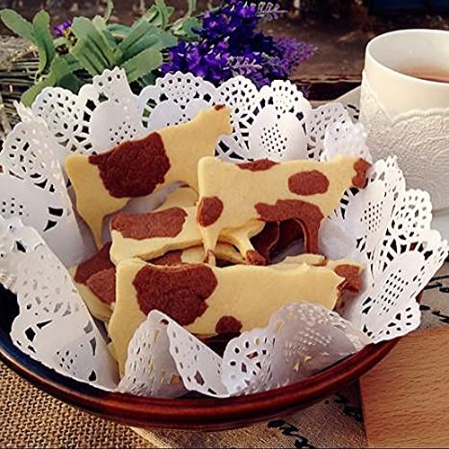 TOSPARTY 10 PCS Farm Cookie Cutter Set with Recipe Booklet Rooster Cow Pig Lamb Horse Barn and Tractor Cow Face Milk Bottle Bull head - Image 4