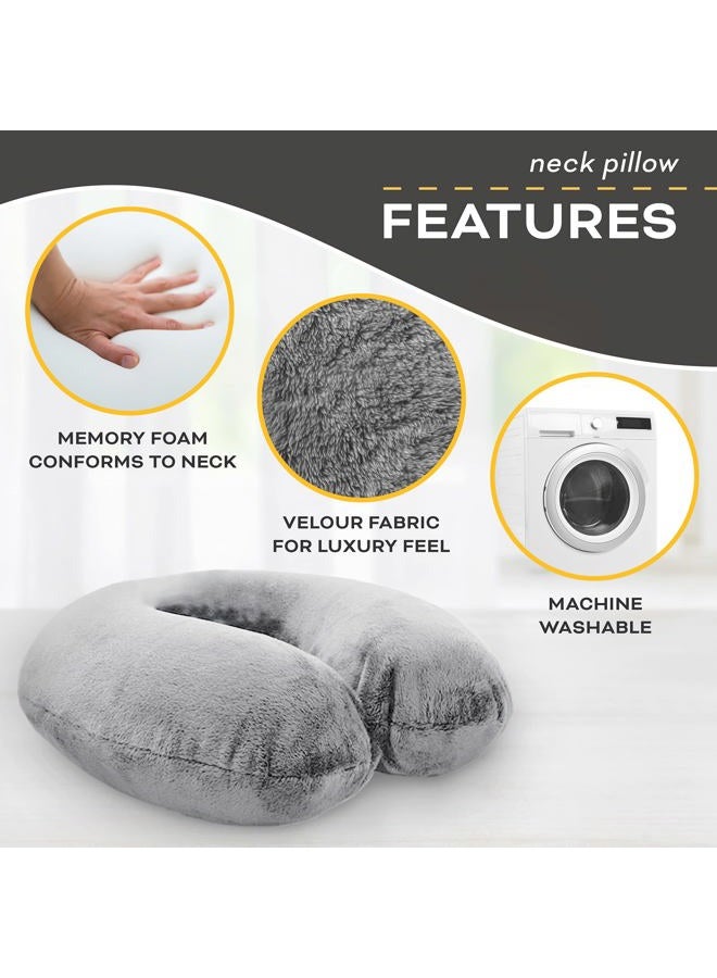 Crafty World Comfortable Travel Pillow, Get Wrapped in Extreme Comfort with the Comfort Master Neck Pillow, a Memory Foam Pillow that Provides Relief and Support for Travel, Home, Neck Pain, and Many More - Image 4