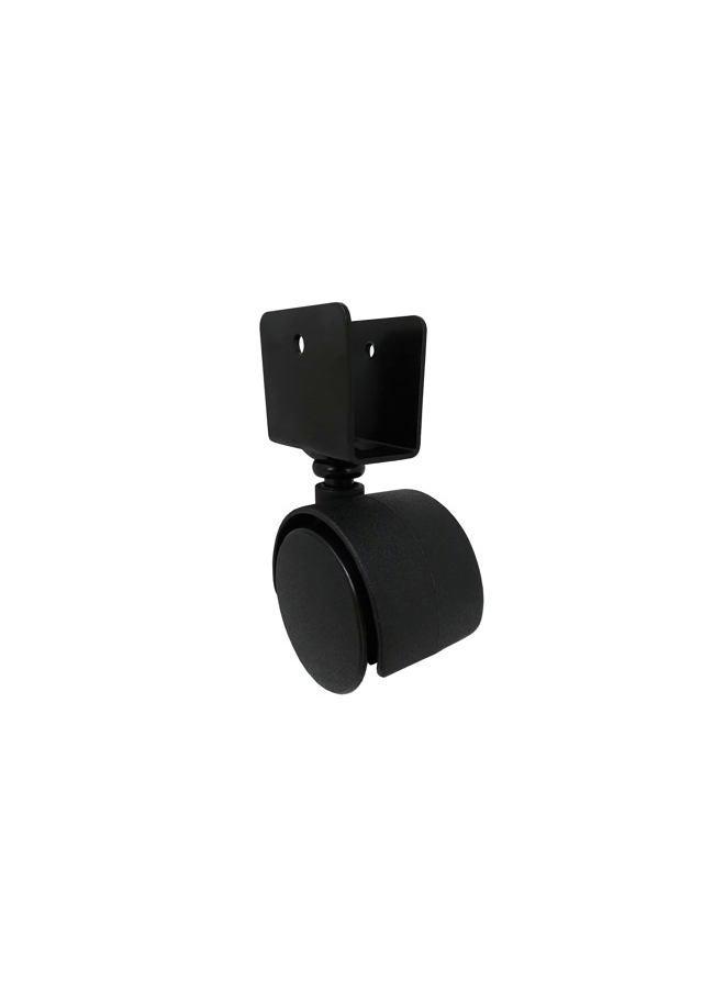 Shepherd Hardware - 9420 1-5/8-Inch Office Chair Caster, Twin Wheel, 11/16-Inch U-Bracket, 40-lb Load Capacity, 2-Pack , Black - Image 1
