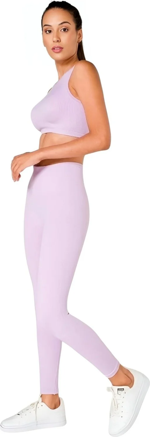 تيزجيلسين Women's Seamless Fitness Yoga Pilates Sports Bustier Tights Set