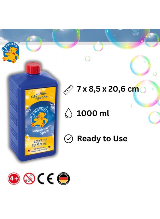 PUSTEFIX 33.8 oz Refill Bottle of Pustefix Liquid Bubble Blowing Soap Solution, 1000ml - Image 2
