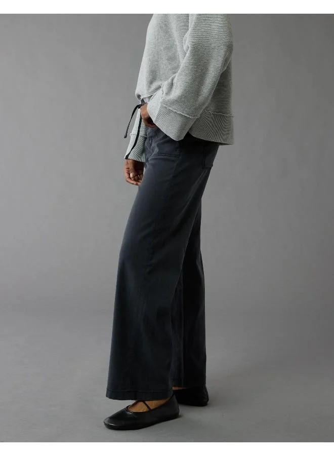 American Eagle AE Stretch Low-Rise Baggy Wide-Leg Pant