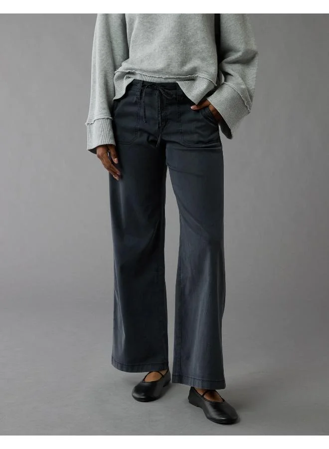 American Eagle AE Stretch Low-Rise Baggy Wide-Leg Pant
