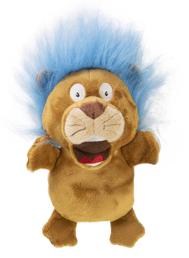 جو دوج لعبة الكلب القطيفة من جو دوج، بتصميم أسد ذي شعر مجنون وصوت صرير صامت، مزودة بتقنية حماية من المضغ - لون بني فاتح، حجم صغير - Image 1