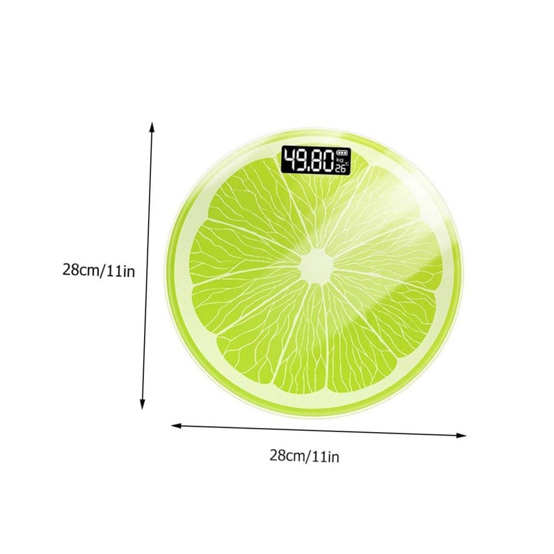Lemon High Precision Electronic Body Scale Non Slip Accurate Health Weighing Tool Black - Image 3