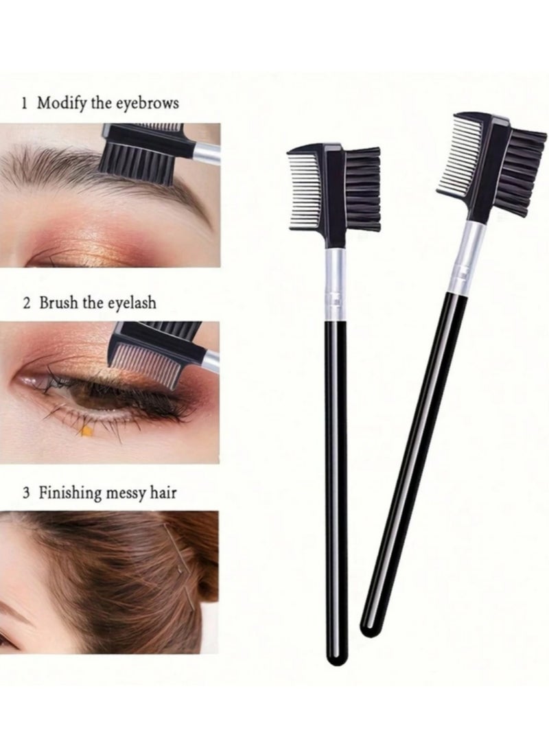 Generic - Eyelash Curler Kit for Women Includes Eyelash Curler, Eyebrow Brush, Comb & Separator, Mascara Brush, Angled Brow Brush, and 10 Extra Silicone Replacement Eyebrow & Eyelash Pads to Fit All Eye Shapes - Image 1