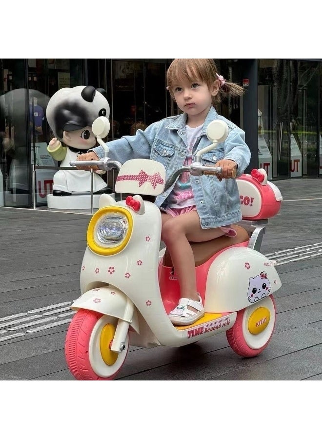 Toy Box Children Electric Scooter Ride On Battery Powered 3 Wheel Motorbike For Kids 2 And Up - Image 3