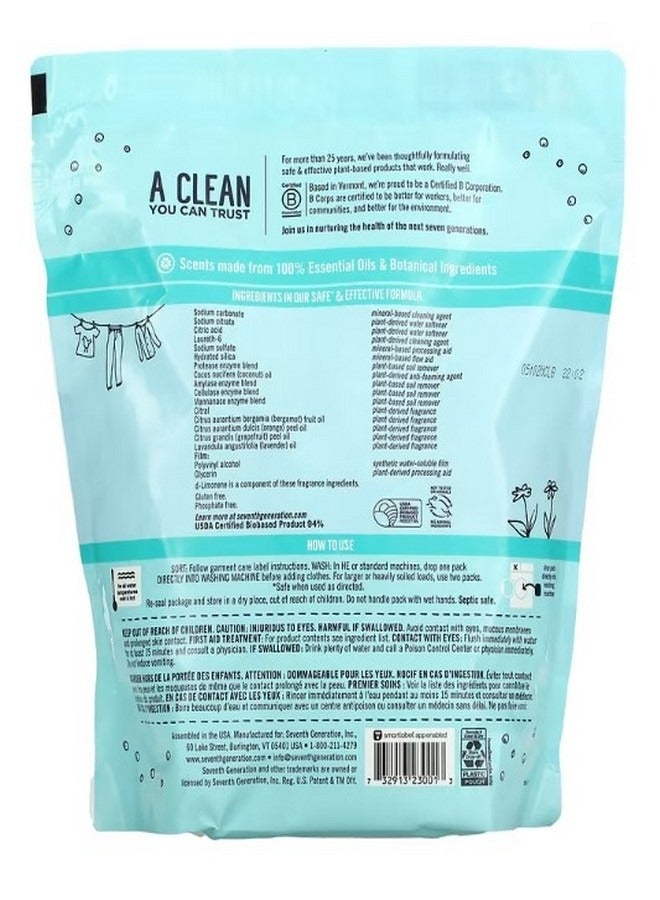 Seventh Generation Laundry Detergent Packs Ultra Power Plus Fresh Citrus 42 Packs 29.6 oz 840 g - Image 2