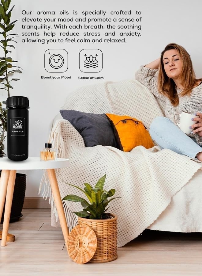 Dr Scent Diffuser Aroma Leather | Feel the Distinctive Notes of dry wood, juniper berries, and mate, with a hint of amber (500ml) - Image 3
