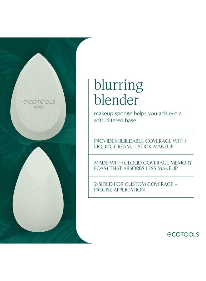 EcoTools Blurring Blender Makeup Sponge, Makeup Blending Sponge For Blurred Skin, For Liquid & Cream Foundation, Eco Friendly & Latex Free, Cruelty-Free & Vegan 1 Count - Image 3