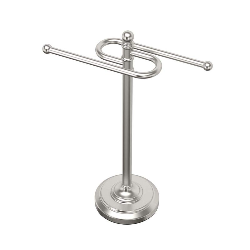 Gatco 1547 Counter Top S Style Towel Holder, Satin Nickel - Image 1