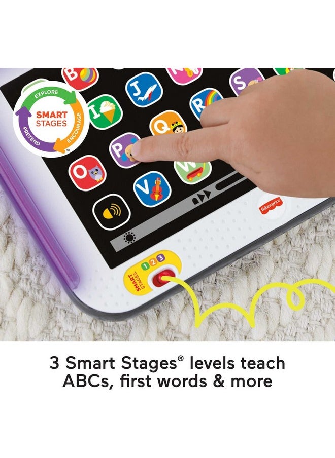 Fisher-Price Laugh & Learn Toddler Learning Toy Smart Stages Tablet With Educational Music & Lights For Ages 1+ Years Gray  - Image 4