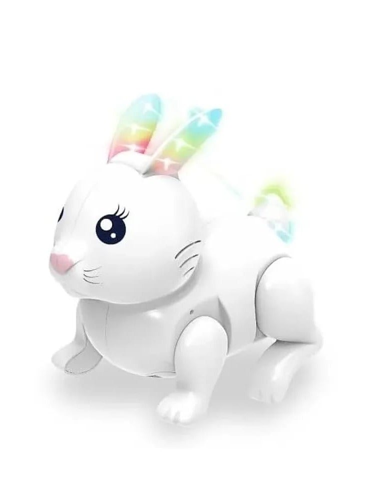 Electronic Jumping & Walking Bunny Toy | Battery Operated Rabbit with Sweet Sounds | Soft & Fun Animal Toy for Toddlers & Kids  - Image 2