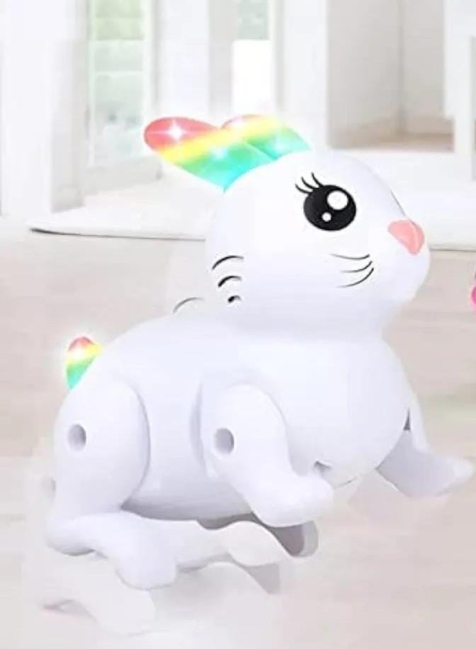Electronic Jumping & Walking Bunny Toy | Battery Operated Rabbit with Sweet Sounds | Soft & Fun Animal Toy for Toddlers & Kids  - Image 3