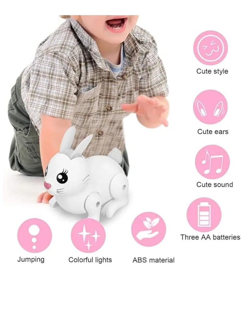 Electronic Jumping & Walking Bunny Toy | Battery Operated Rabbit with Sweet Sounds | Soft & Fun Animal Toy for Toddlers & Kids  - Image 4