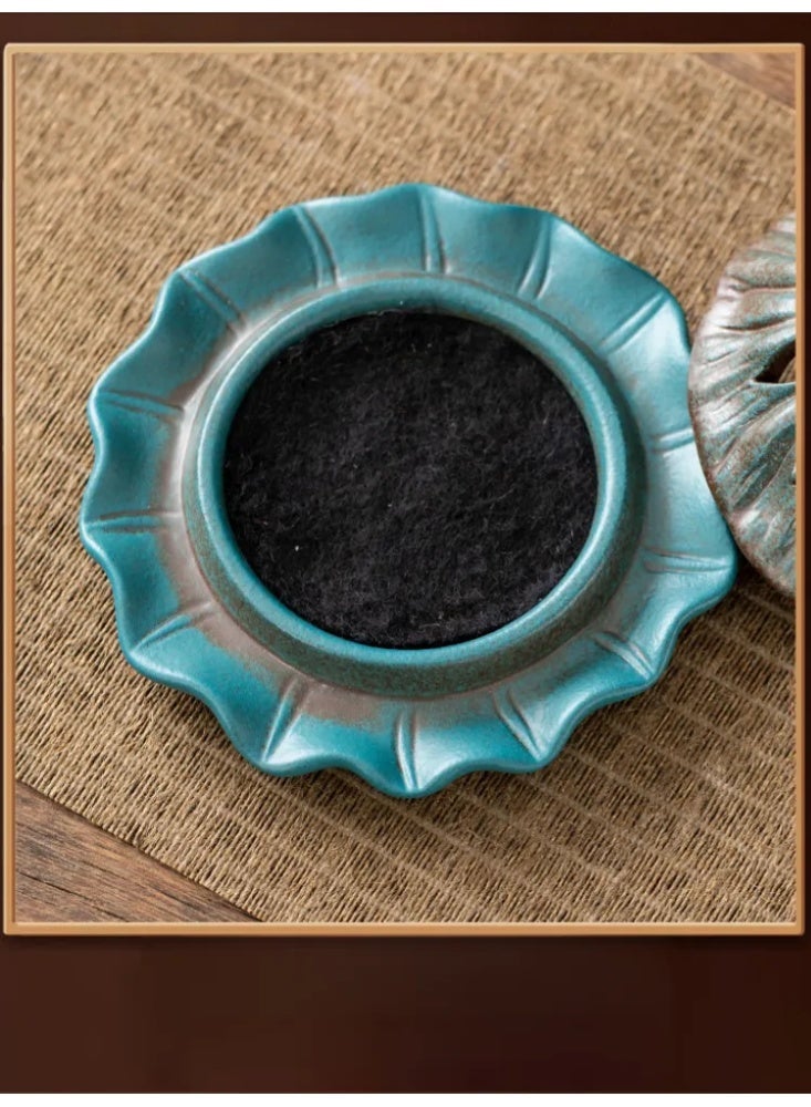 Ceramic Lotus Seed Pod Incense Burner, Traditional Chinese Style Censer for Bakhoor/Oud, Home & Festival Decor Gift - Image 5