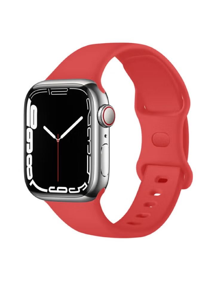 Zaboon Infinity Solid Silicone Replacement Band for Apple Watch 41/40/38mm Series 7/6/5/4/SE - Image 2