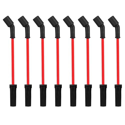 Ozikutech 8 Pcs Spark Plug Wires Set Compatible with Chevy Silverado Tahoe Suburban Avalanche GMC Sierra Yukon Cadillac Escalade, Replace for 48322R 48322 9748HH 9748UU, with 4.8 5.3 6.0 6.2 LS v8 - Image 1