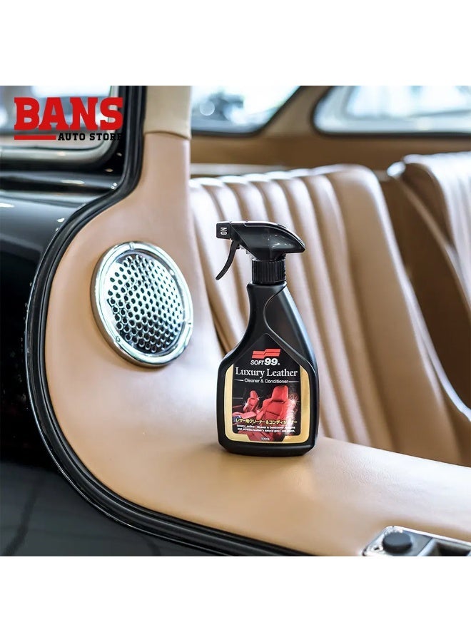 SOFT99 Luxury Leather Cleaner & Conditioner 500ml – Premium Japanese Leather Care Spray - Image 4