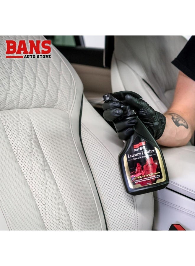 SOFT99 Luxury Leather Cleaner & Conditioner 500ml – Premium Japanese Leather Care Spray - Image 5