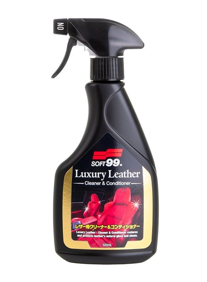 SOFT99 Luxury Leather Cleaner & Conditioner 500ml – Premium Japanese Leather Care Spray - Image 1
