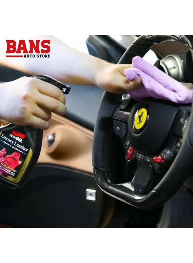 SOFT99 Luxury Leather Cleaner & Conditioner 500ml – Premium Japanese Leather Care Spray - Image 2