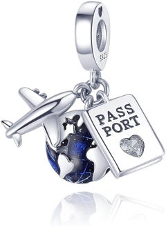 erorex 925 Sterling Silver Charms For Bracelets And Necklaces Airplane Passport Dangle Pendants Beads Butterfly Dragonfly Charms Jewelry Gift For Women  - Image 1