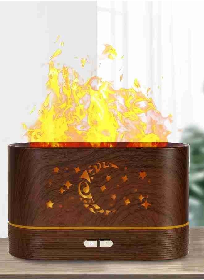loyal Flame Aromatherapy air Diffuser Portable Silent Flame lamp Air Diffuser Sprayer Atomizer Aromatherapy Machine no Water Automatic Shutdown Protection  - Image 1