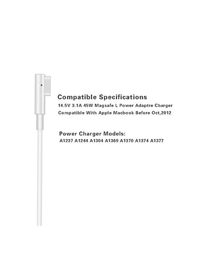 NIBEMINENT - Replacement Lightning Charger For Apple MacBook Pro White - Image 1