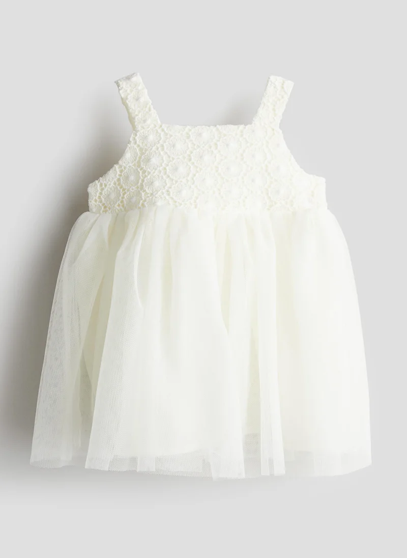 اتش اند ام Crochet Bodice Tulle Dress