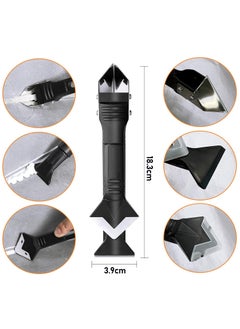 Plexaris 15pcs Tiles Tools Kit Stainless Steel Head Scraper Tool Set Sealant Finishing Grout Caulking Tool Silicone Joint Sealing Tools Home Tools For Kitchen Bathroom Window Sink Joint  - Image 2