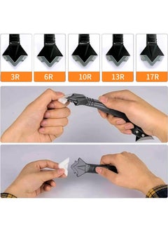 Plexaris 15pcs Tiles Tools Kit Stainless Steel Head Scraper Tool Set Sealant Finishing Grout Caulking Tool Silicone Joint Sealing Tools Home Tools For Kitchen Bathroom Window Sink Joint  - Image 3
