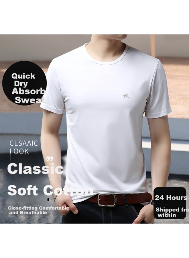 LANG SHA Langsha Men's Round Neck Simple Thin Sleeveless Vest Men's Sports Casual Men's Top - Image 1