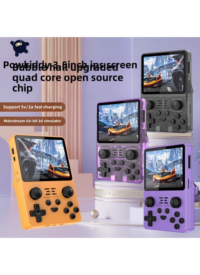 Generic - Powkiddy Bubble Machine Hall RGB20S Game Machine Open Source Handheld Mini Rocker Arcade Handheld Single Card Version Cross-border-Product Color:Rgb20s-64g (single Card)-Model:Transparent Black (english Version) [free Tempered Film] - Image 1
