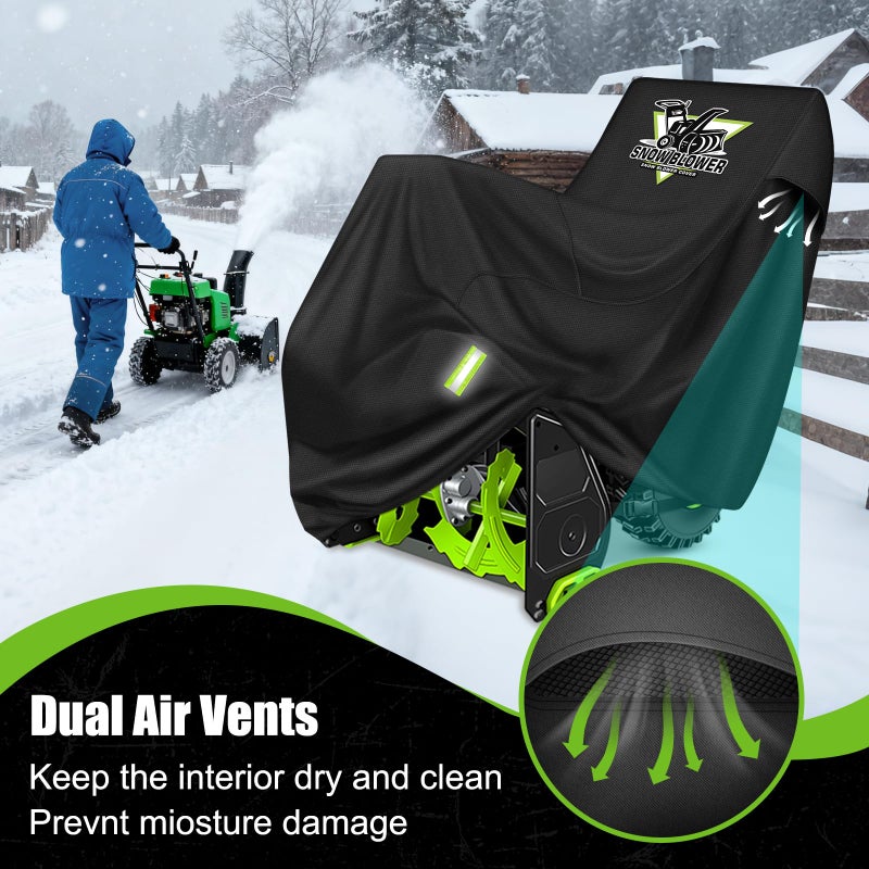 Mionovity 800D Snow Blower Cover, Snowblower Covers Waterproof Outdoor fits Ariens, Cub Cadet, Honda, EGO, Toro, Snow Joe - Image 4