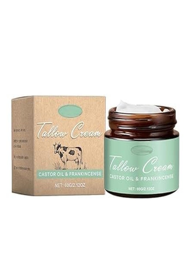 ROYALS RADIANCE Grass-Fed Tallow with Frankincense Oil - Organic Beef Tallow Moisturizer for Face & Body - Natural Skin Hydration & Repair Balm for Dry, Sensitive Skin - Non-Toxic & Chemical-Free Skincare 60GM - Image 1