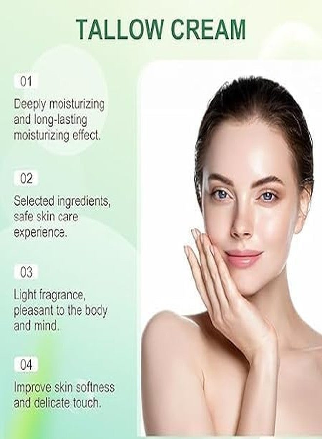 ROYALS RADIANCE Grass-Fed Tallow with Frankincense Oil - Organic Beef Tallow Moisturizer for Face & Body - Natural Skin Hydration & Repair Balm for Dry, Sensitive Skin - Non-Toxic & Chemical-Free Skincare 60GM - Image 4