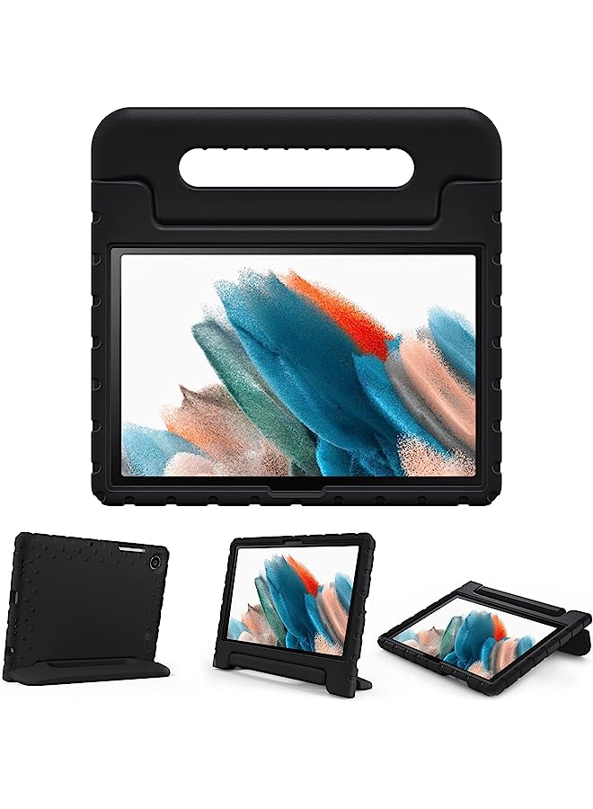 Procases Kids Case For Galaxy Tab A8 10.5” 2022 (Sm-X200/Sm-X205/Sm-X207), Shockproof Convertible Handle Stand Cover Lightweight Kids Friendly Protective Case For Galaxy Tab A8 10.5 Inch 2022 -Black - Image 1