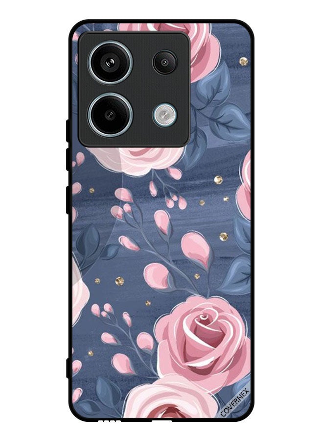 Covernex Protective Case Cover For Xiaomi Redmi Note 13 Pro Roses & Leaves Pattern - Image 1