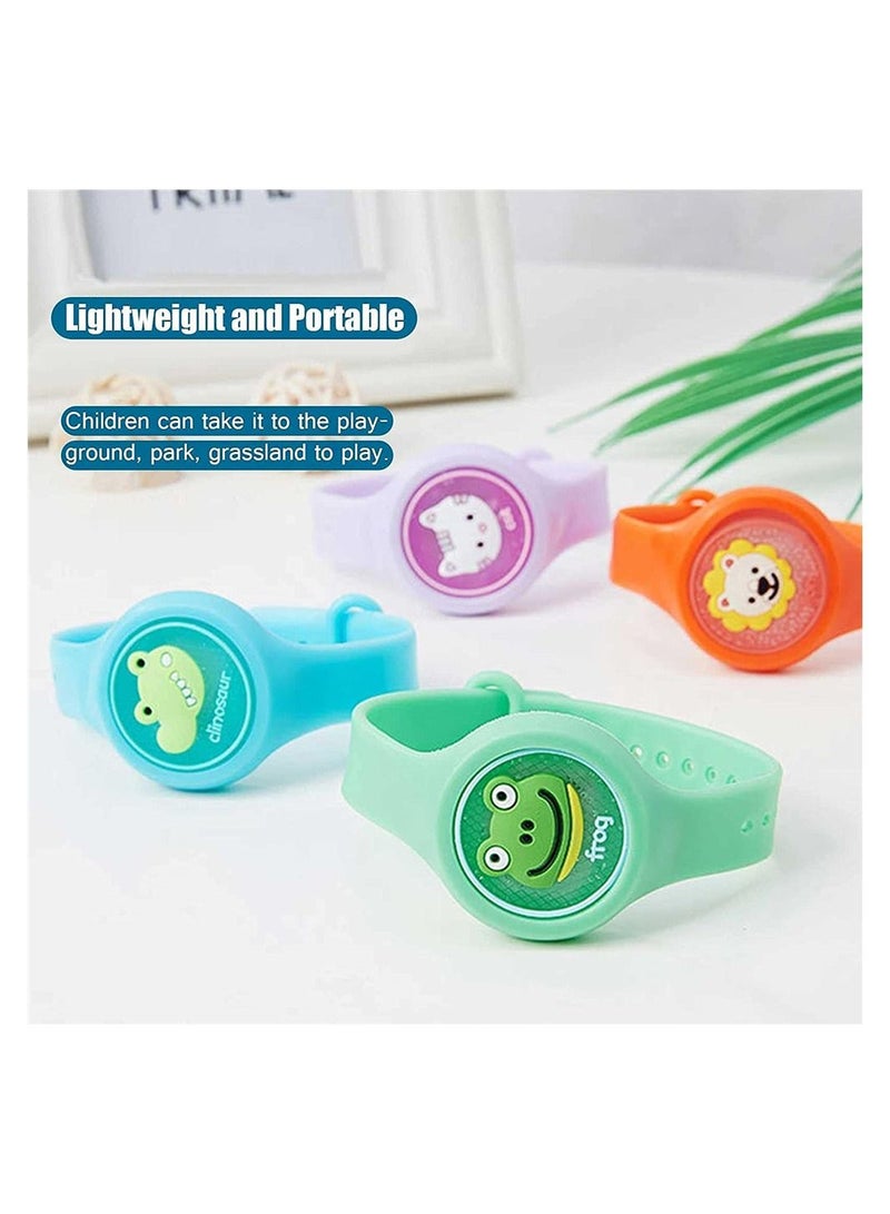 SYOSI 3piece children's anti mosquito bracelet children's cartoon baby wristband wristband adjustable (style random) - Image 5