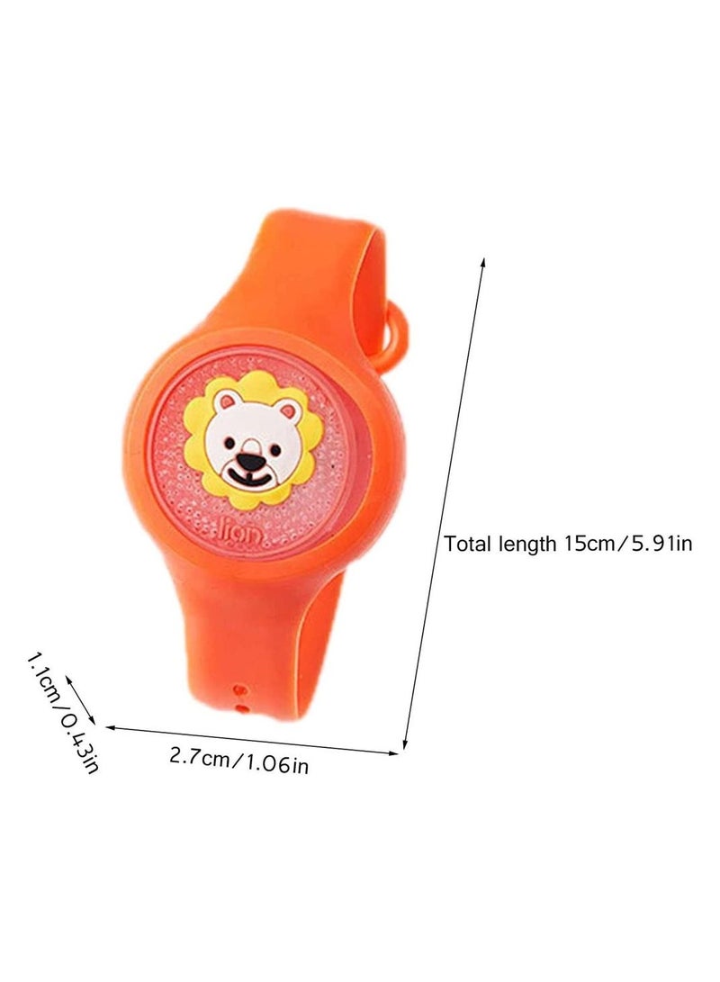 SYOSI 3piece children's anti mosquito bracelet children's cartoon baby wristband wristband adjustable (style random) - Image 4