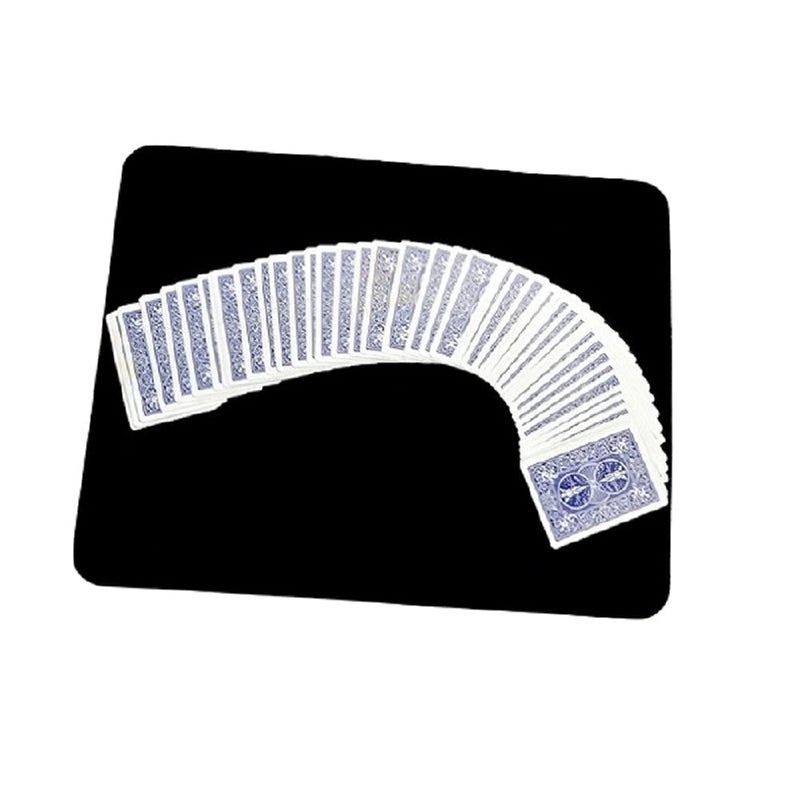 MilesMagic Magician Close Up Card Mat BLACK for Performance on Playing Cards & Magic Tricks - Image 1