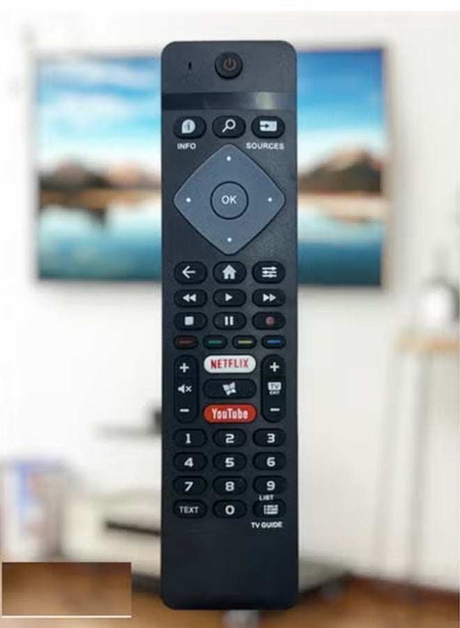 Universal Smart TV Remote Control – Replacement for LCD, LED TVs | Full-Function Remote with Plug-and-Play Setup | Easy to Use, No Programming Needed | Compatible with Most TV Brands – Black - Image 1