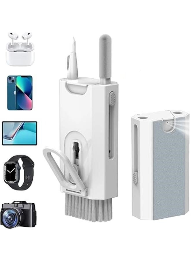 Plynox 8 in 1 Keyboard Cleaning Brush Kit Earphone Cleaner Keyboards Brush Multi-Functional Digital Product Cleaning Solution for Tablet Laptop TV Screen - Image 1